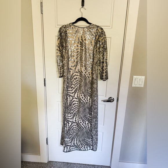 Anna Sui Silver Maxi Dress - Picture 7 of 9